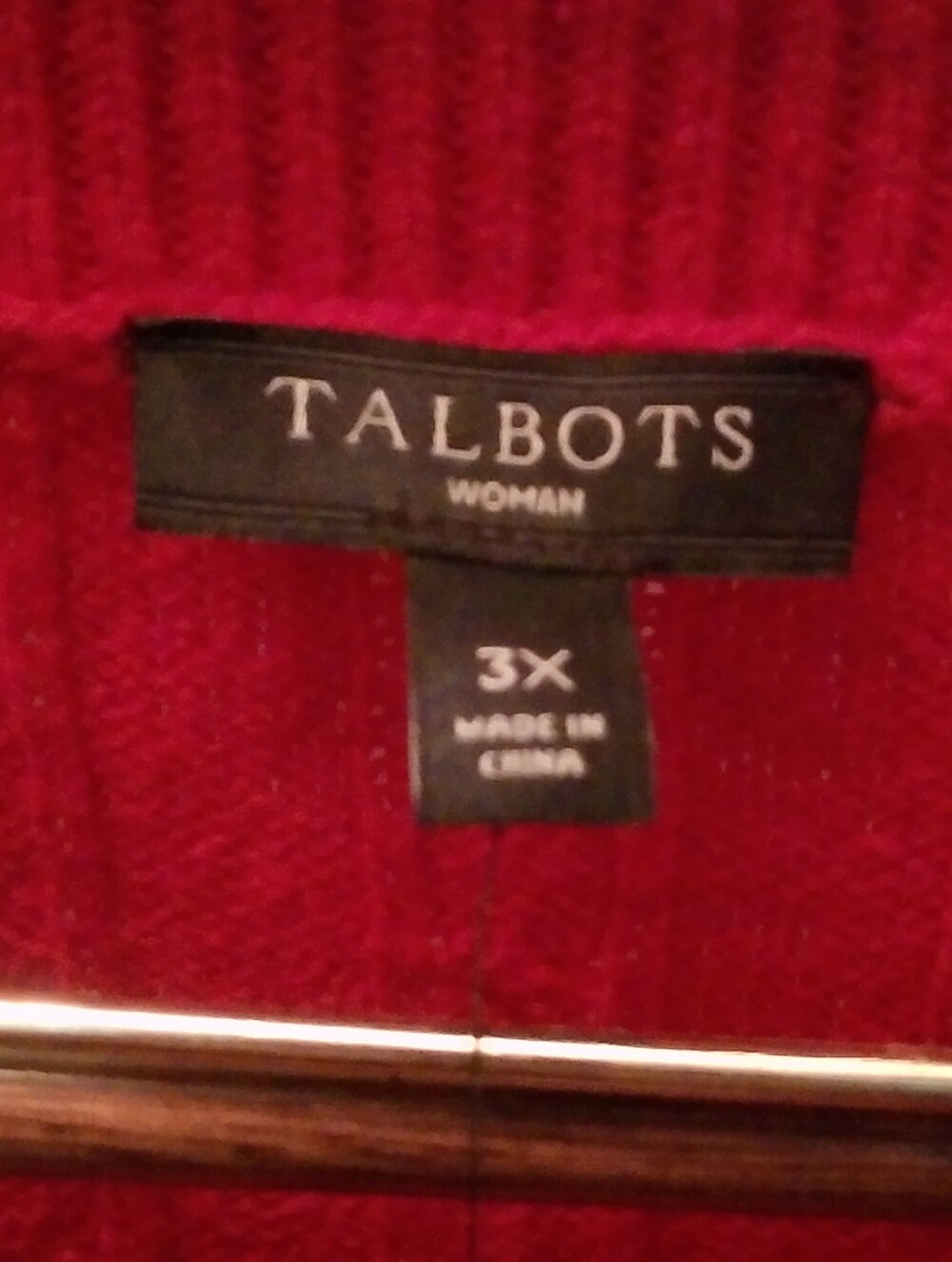 Talbots Red Sweater - Picture 4 of 5